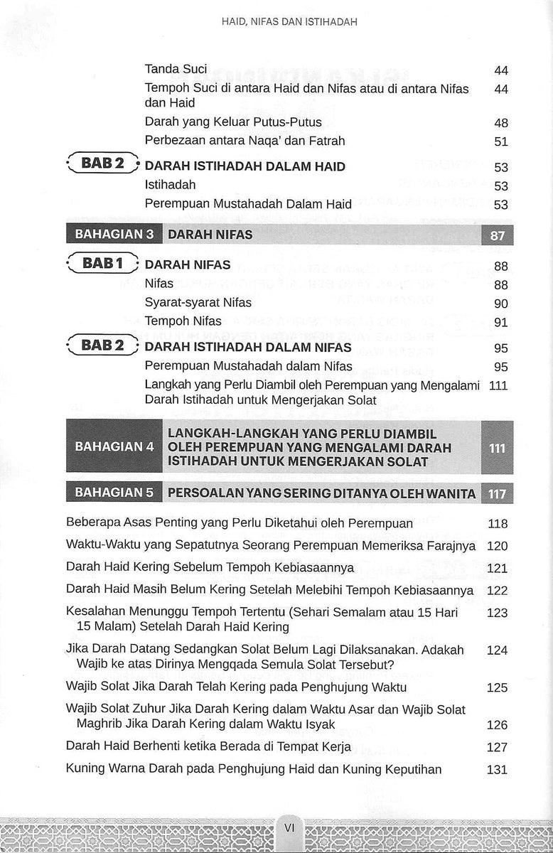 Haid Nifas Dan Istihadah – Saudagar Kitab