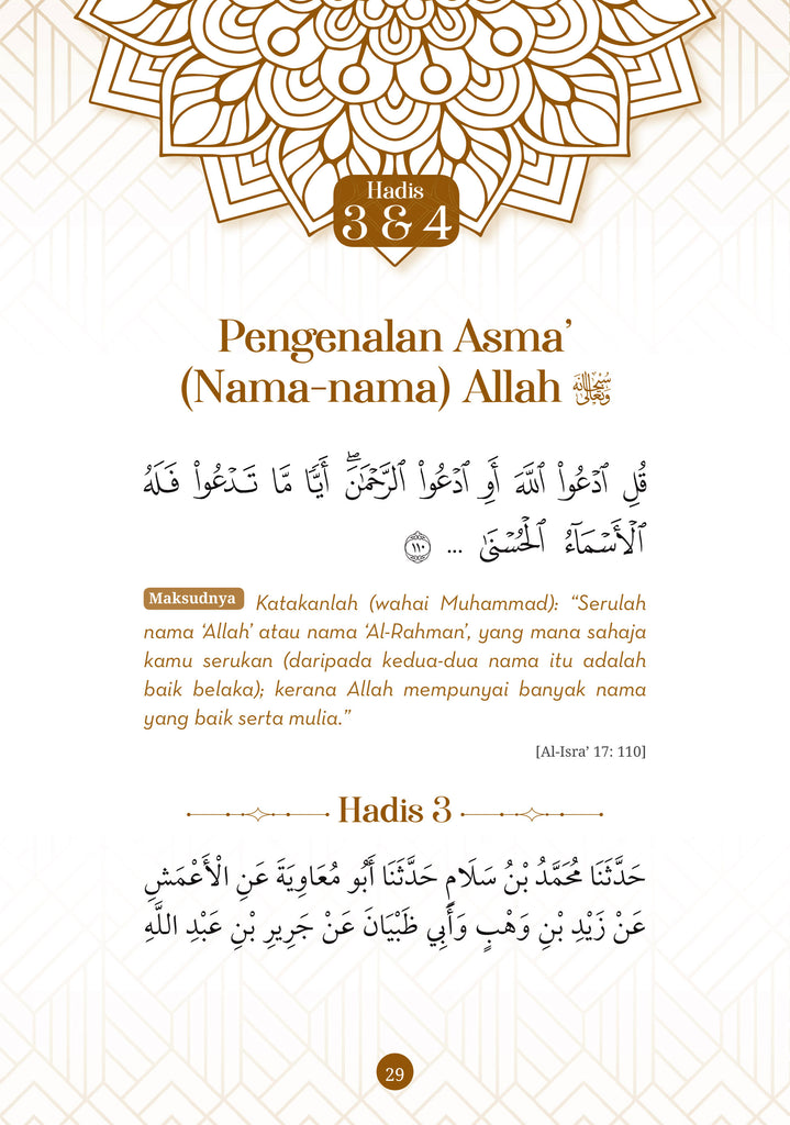 40 Hadis Sahih Tentang Akidah – Saudagar Kitab